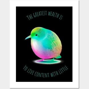 Neon Kiwi Bird |Mental Health Posters and Art